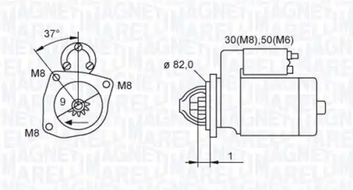 Стартер MAGNETI MARELLI 063721389010