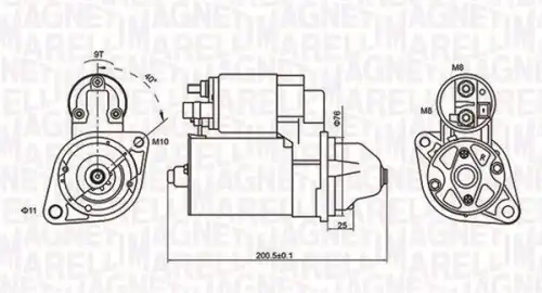 Стартер MAGNETI MARELLI 063721412010