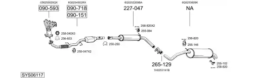Катализатор 090-593 BOSAL