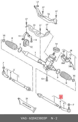 Рулевая тяга VAG 6Q0 423 803 P