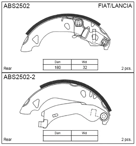 Тормозные колодки дисковые ALLIED NIPPON ABS2502