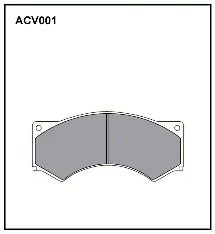 Тормозные колодки дисковые ALLIED NIPPON ACV001