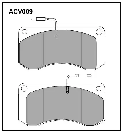 Тормозные колодки дисковые ALLIED NIPPON ACV009