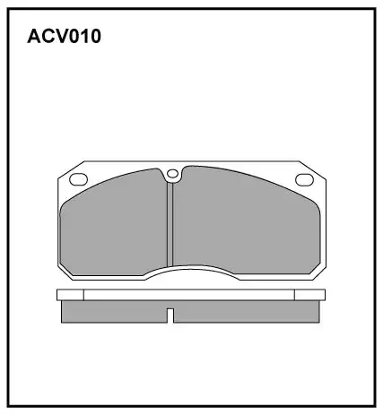 Тормозные колодки дисковые ALLIED NIPPON ACV010
