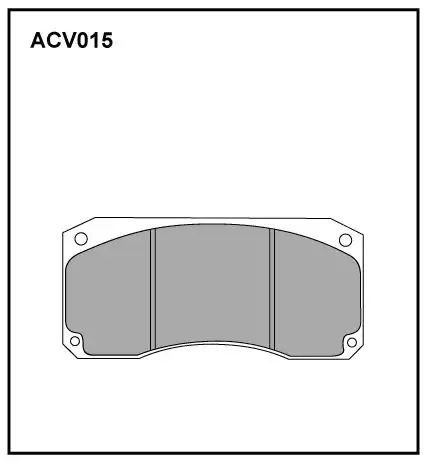 Тормозные колодки дисковые ALLIED NIPPON ACV015