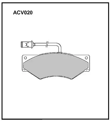 Тормозные колодки дисковые ALLIED NIPPON ACV020