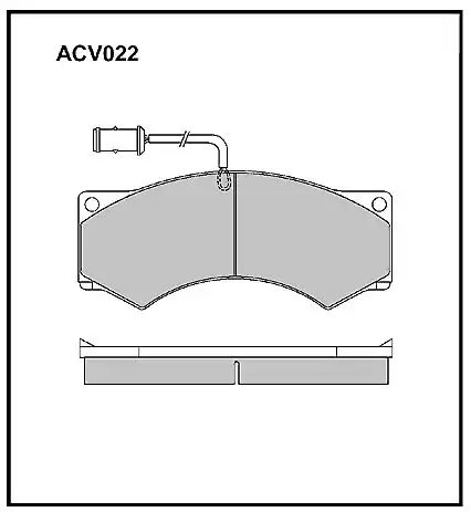 Тормозные колодки дисковые ALLIED NIPPON ACV022