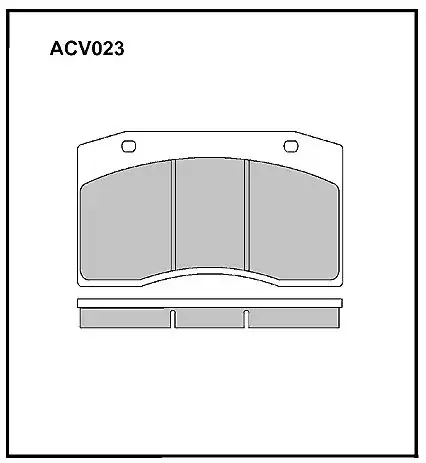 Тормозные колодки дисковые ALLIED NIPPON ACV023