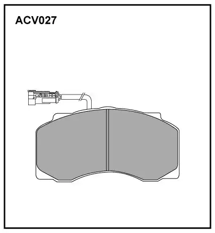 Тормозные колодки дисковые ALLIED NIPPON ACV027