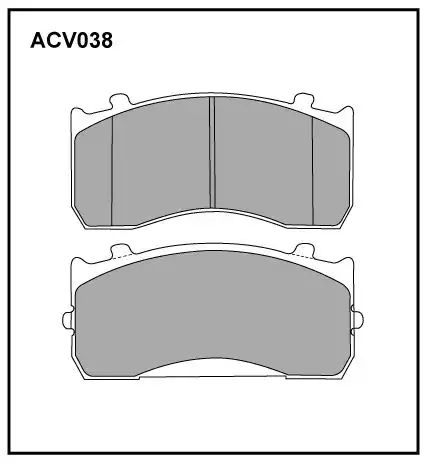 Тормозные колодки дисковые ALLIED NIPPON ACV038