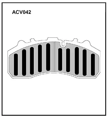 Тормозные колодки дисковые ALLIED NIPPON ACV042
