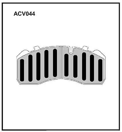Тормозные колодки дисковые ALLIED NIPPON ACV044