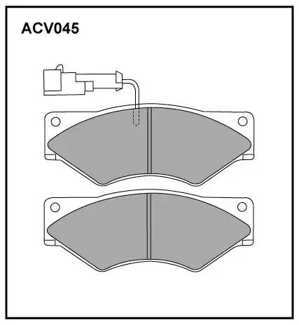 Тормозные колодки дисковые ALLIED NIPPON ACV045