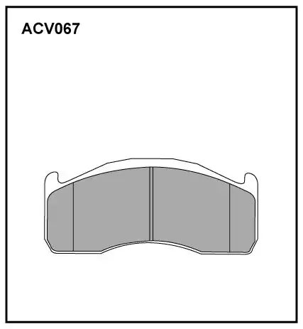 Тормозные колодки дисковые ALLIED NIPPON ACV067