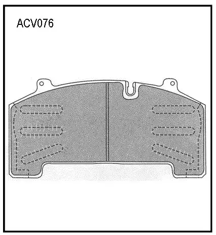 Тормозные колодки дисковые ALLIED NIPPON ACV076