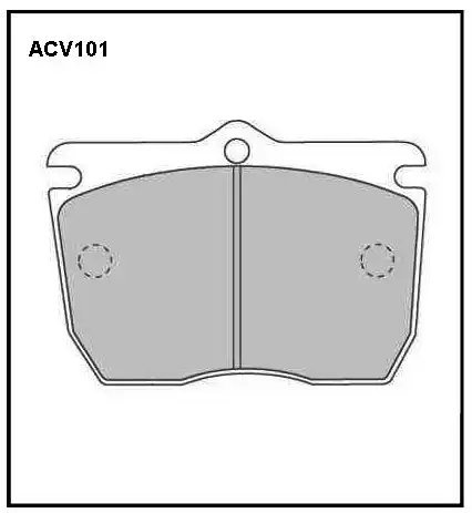 Тормозные колодки дисковые ALLIED NIPPON ACV101