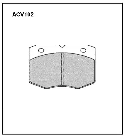 Тормозные колодки дисковые ALLIED NIPPON ACV102