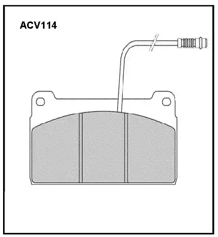 Тормозные колодки дисковые ALLIED NIPPON ACV103