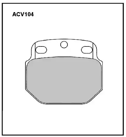 Тормозные колодки дисковые ALLIED NIPPON ACV104