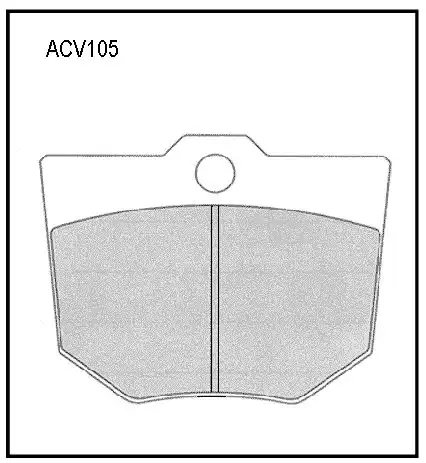 Тормозные колодки дисковые ALLIED NIPPON ACV105