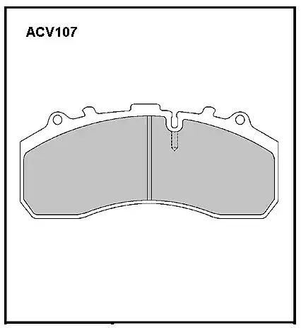 Тормозные колодки дисковые ALLIED NIPPON ACV107