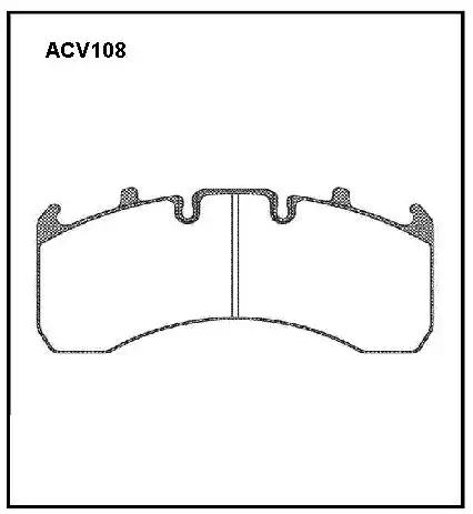 Тормозные колодки дисковые ALLIED NIPPON ACV108