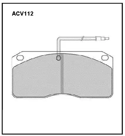 Тормозные колодки дисковые ALLIED NIPPON ACV112