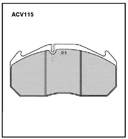 Тормозные колодки дисковые ALLIED NIPPON ACV115
