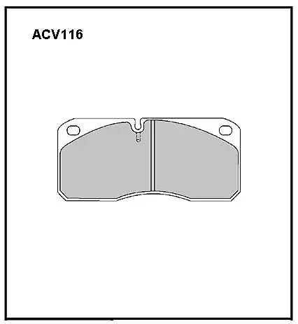 Тормозные колодки дисковые ALLIED NIPPON ACV116