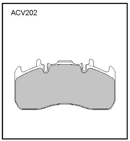 Тормозные колодки дисковые ALLIED NIPPON ACV202