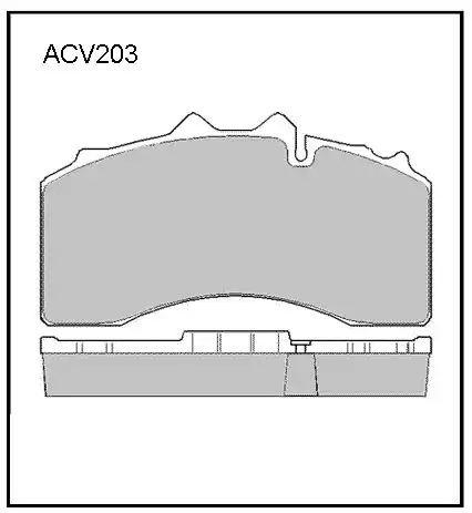 Тормозные колодки дисковые ALLIED NIPPON ACV203