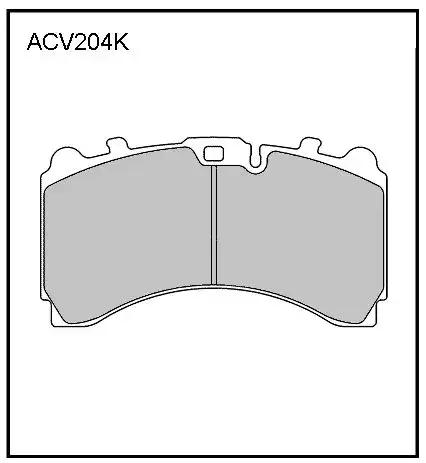 Тормозные колодки дисковые ALLIED NIPPON ACV204