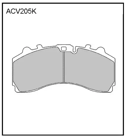 Тормозные колодки дисковые ALLIED NIPPON ACV205