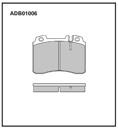 Тормозные колодки дисковые ALLIED NIPPON ADB01006