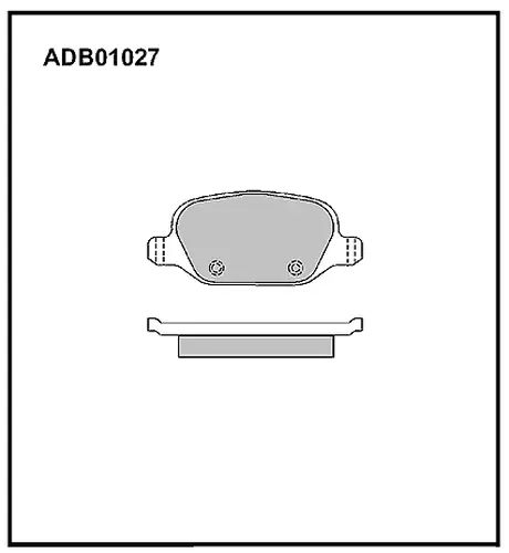 Тормозные колодки дисковые ALLIED NIPPON ADB01027