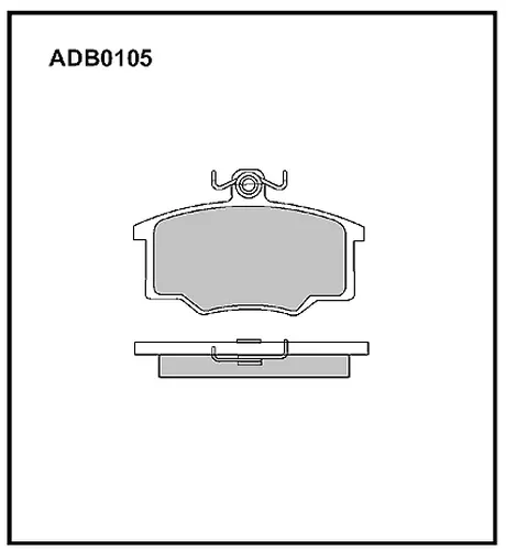 Тормозные колодки дисковые ALLIED NIPPON ADB0105
