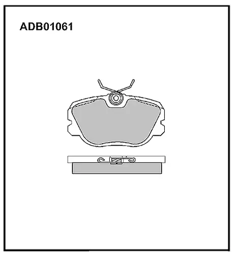 Тормозные колодки дисковые ALLIED NIPPON ADB01061