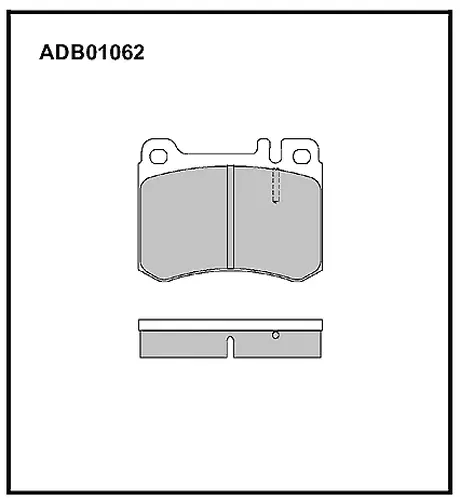 Тормозные колодки дисковые ALLIED NIPPON ADB01062