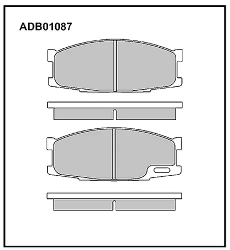 Тормозные колодки дисковые ALLIED NIPPON ADB01087