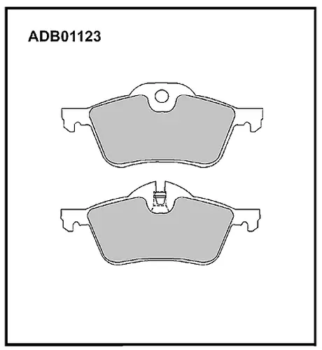 Тормозные колодки дисковые ALLIED NIPPON ADB01123