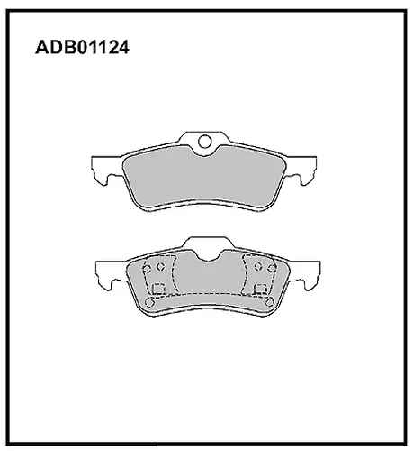 Тормозные колодки дисковые ALLIED NIPPON ADB01124