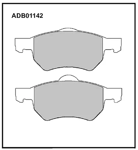 Тормозные колодки дисковые ALLIED NIPPON ADB01142