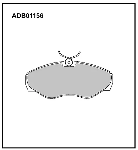 Тормозные колодки дисковые ALLIED NIPPON ADB01156