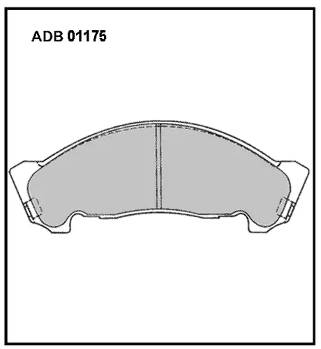 Тормозные колодки дисковые ALLIED NIPPON ADB01175