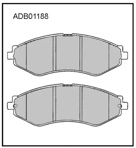 Тормозные колодки дисковые ALLIED NIPPON ADB01188