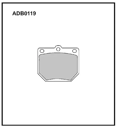 Тормозные колодки дисковые ALLIED NIPPON ADB0119