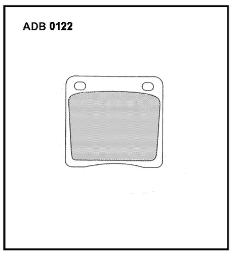 Тормозные колодки дисковые ALLIED NIPPON ADB0122