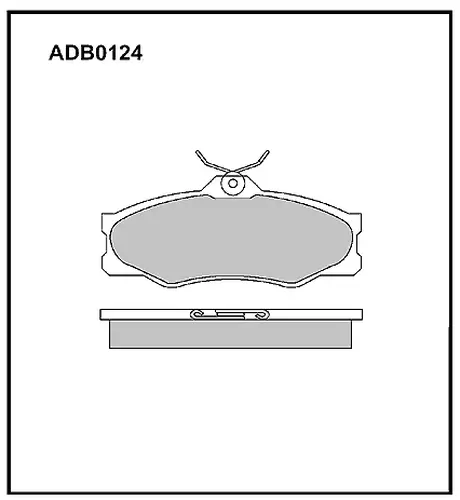 Тормозные колодки дисковые ALLIED NIPPON ADB0124