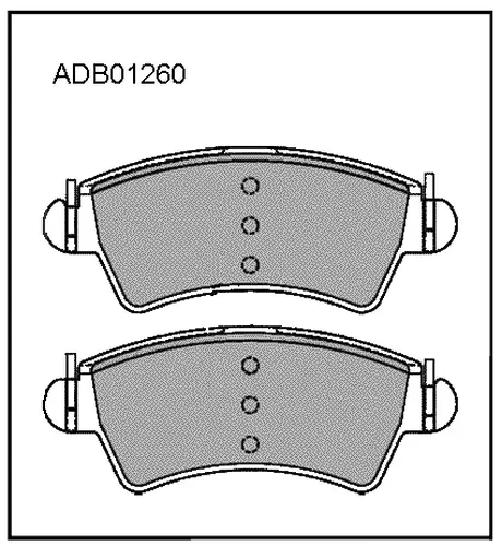 Тормозные колодки дисковые ALLIED NIPPON ADB01260