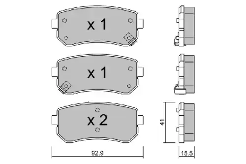Тормозные колодки дисковые AISIN BPHY1906